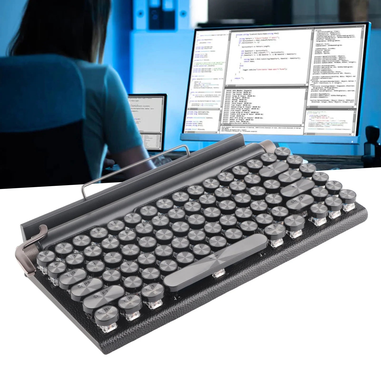 The Key retro mechanical keyboard — keycaps detail