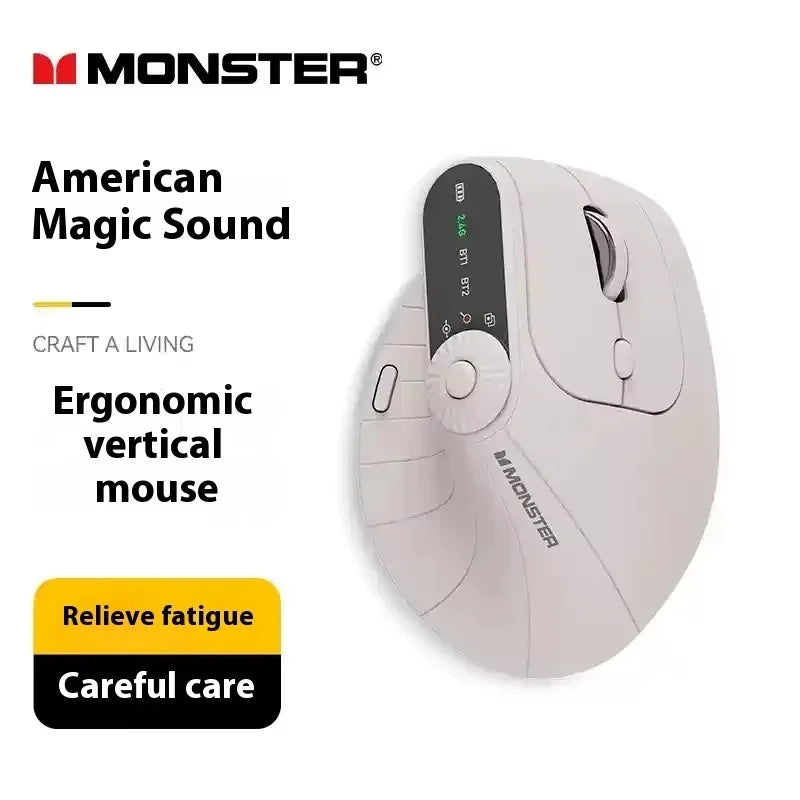 The Notch ergonomic vertical mouse — in use