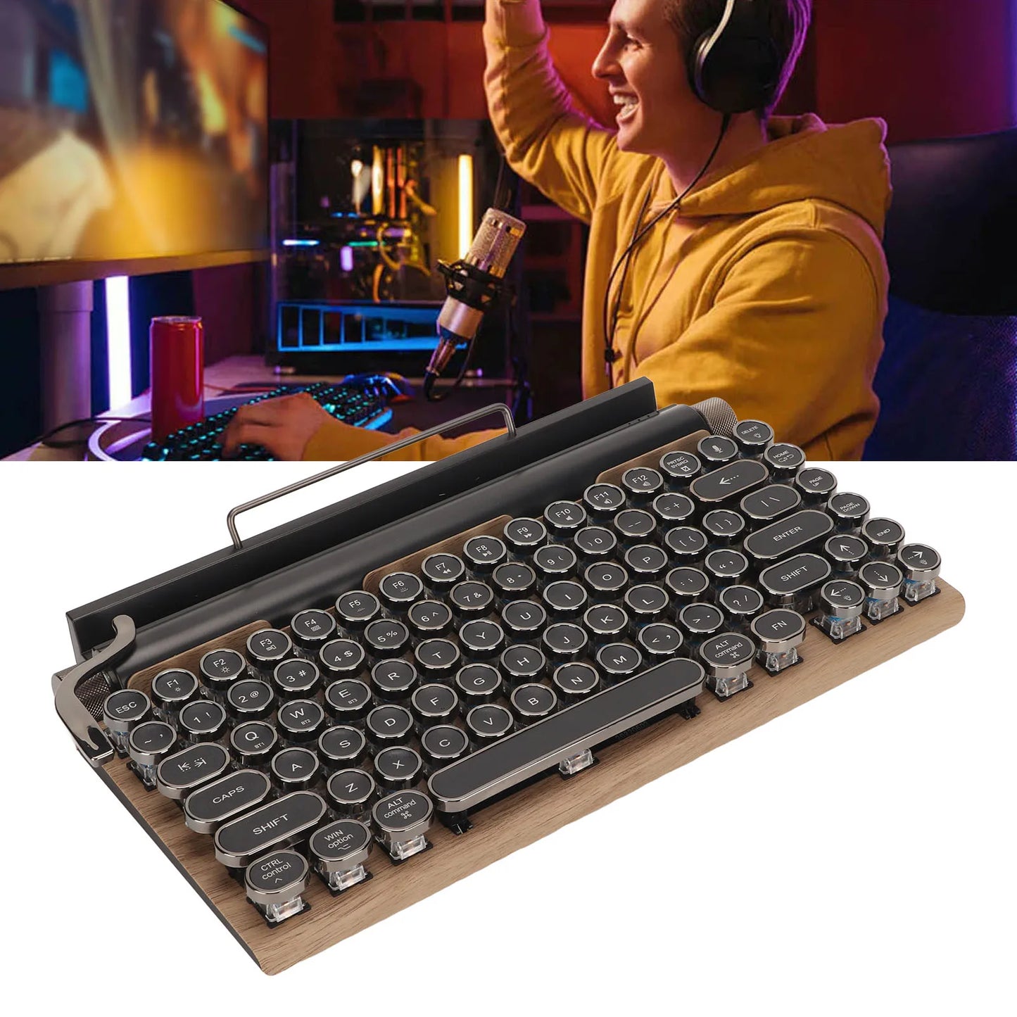 The Key retro mechanical keyboard — main view