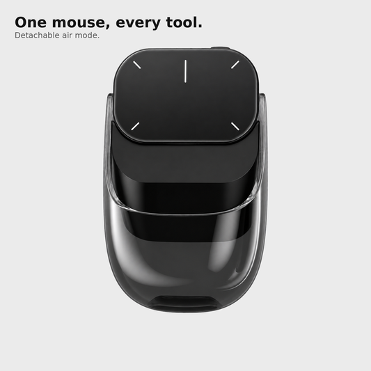 Air Control detachable smart mouse in black